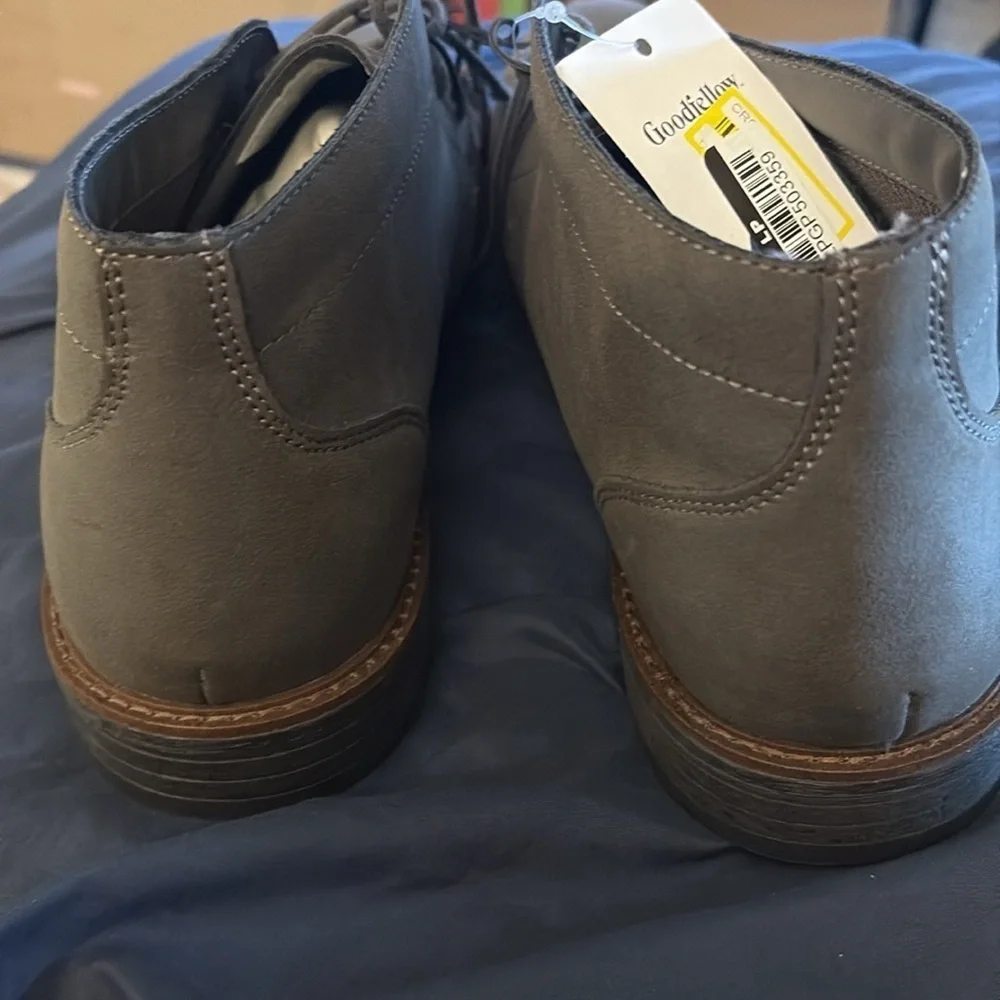 Men’s New Good fellow & Co Grey Chukka Dress Boots with Lace- ONLY size 13 LEFT